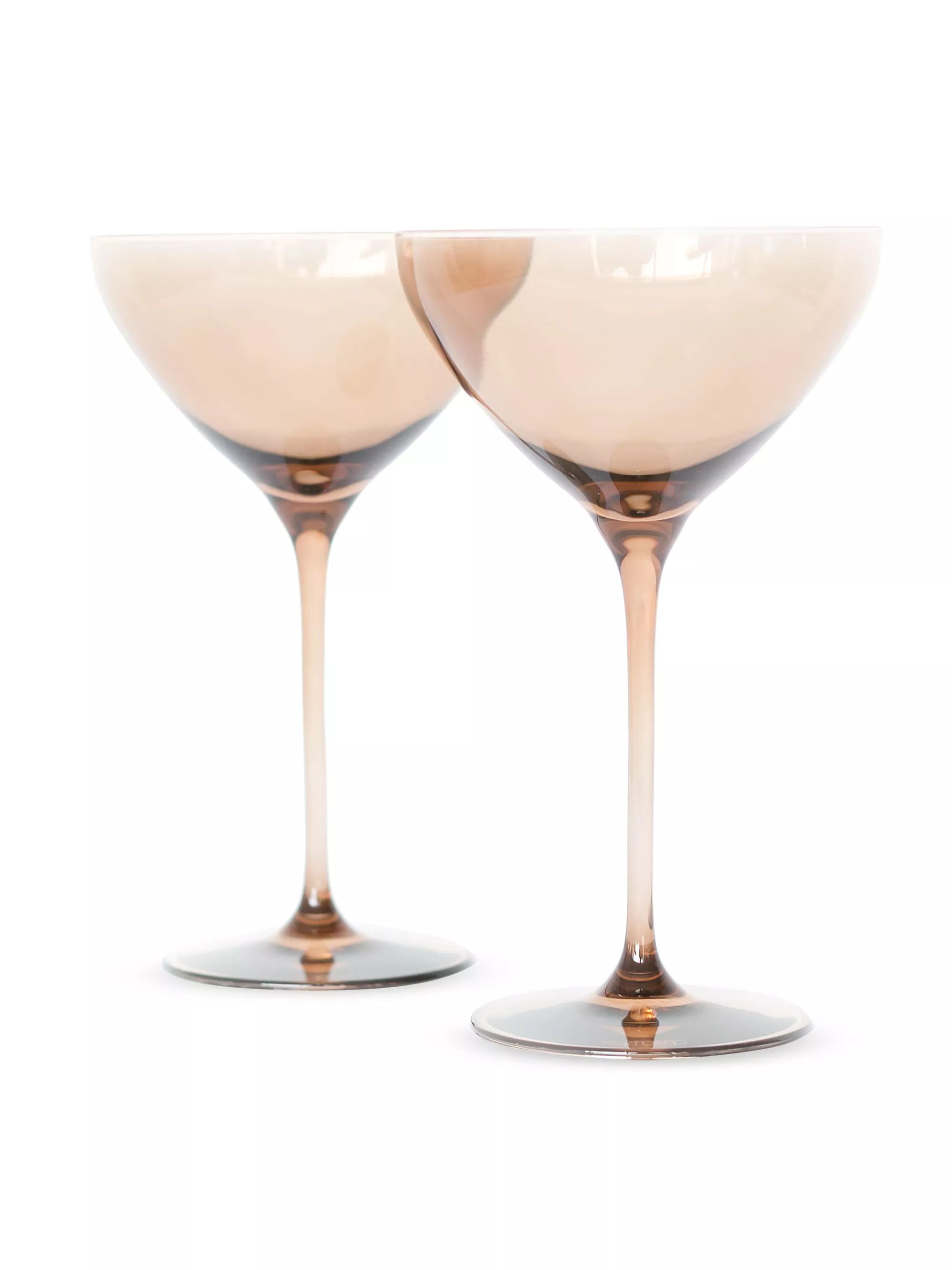 Estelle Colored 2-Piece Martini Glass Set | Saks Fifth Avenue