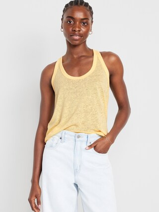 Sleeveless Linen-Blend Top | Old Navy (US)