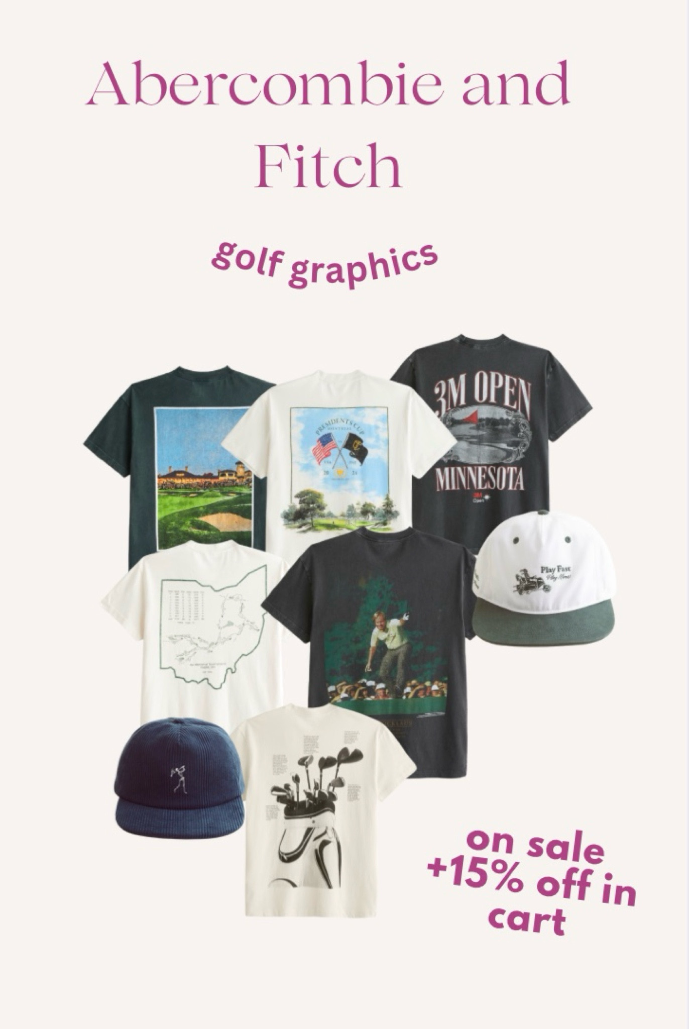 Golf graphics to style off the course! These are men’s sizing but we love the of fit of these men’s tees!

#LTKSaleAlert #LTKU