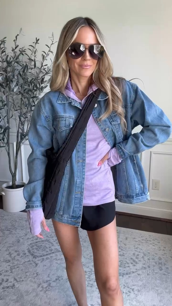 Sports mom outfit idea from Amazon (everything but my sneakers are Amazon)! 
Love these lightweight split hem athletic shorts paired with a tank, long sleeve UPF 50+ hooded tshirt and oversized denim jacket for spring sports when you need layers!
Added my new favorite SPF from Rio de Janeiro to my quilted crossbody bag for applying at the field!


#LTKfindsunder50 #LTKstyletip #LTKover40