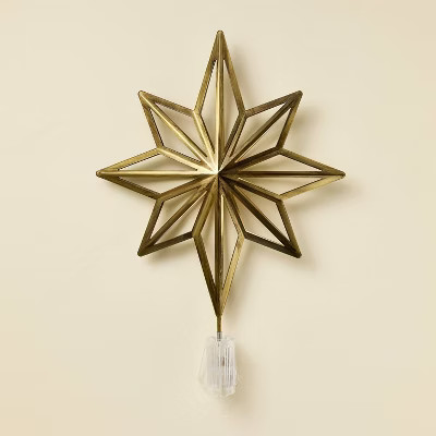 Antique Brass Star Christmas Tree Topper - Hearth & Hand™ with Magnolia | Target