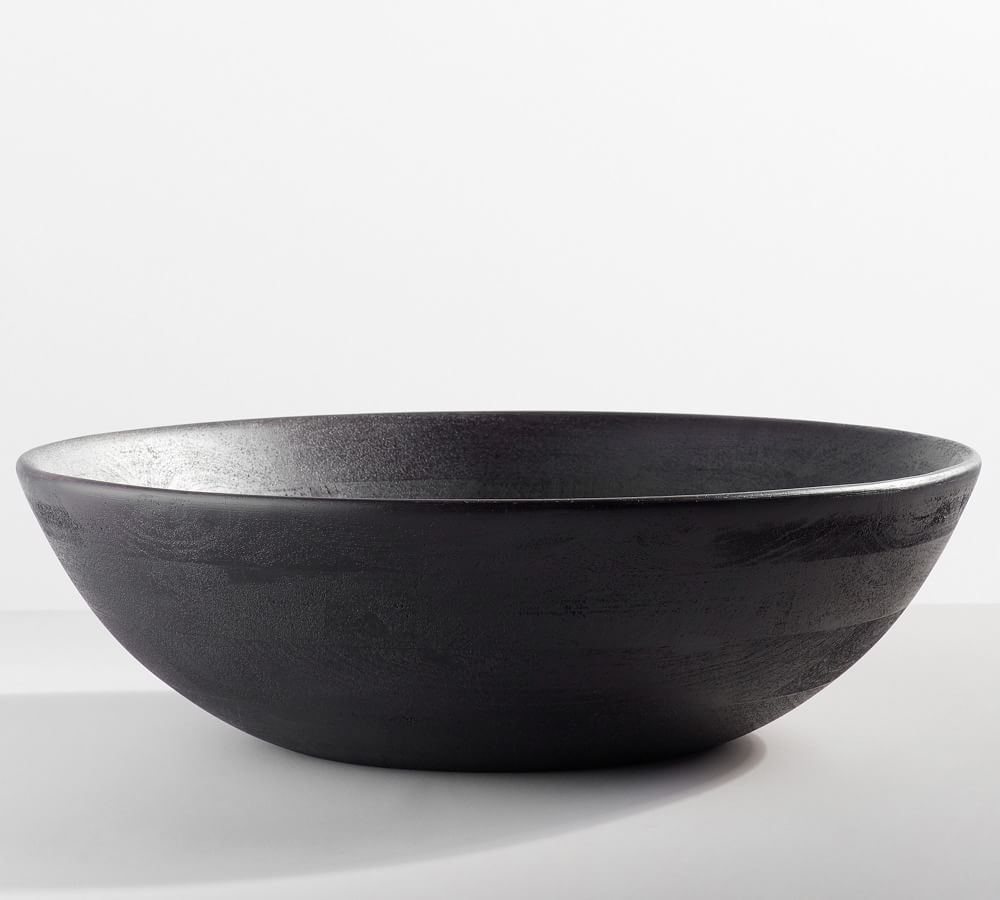 Chateau Handcrafted Acacia Wood Salad Bowls | Pottery Barn (US)