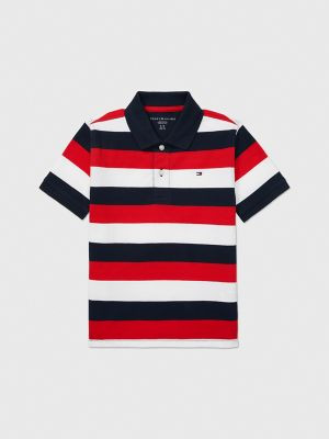 Kids' Block Stripe Polo | Tommy Hilfiger | Tommy Hilfiger (US)