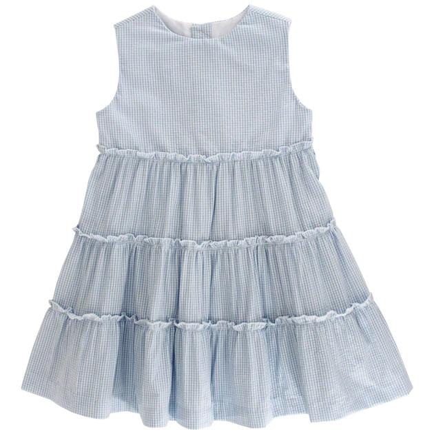 Blue Check Seersucker - Dress | The Bailey Boys, inc