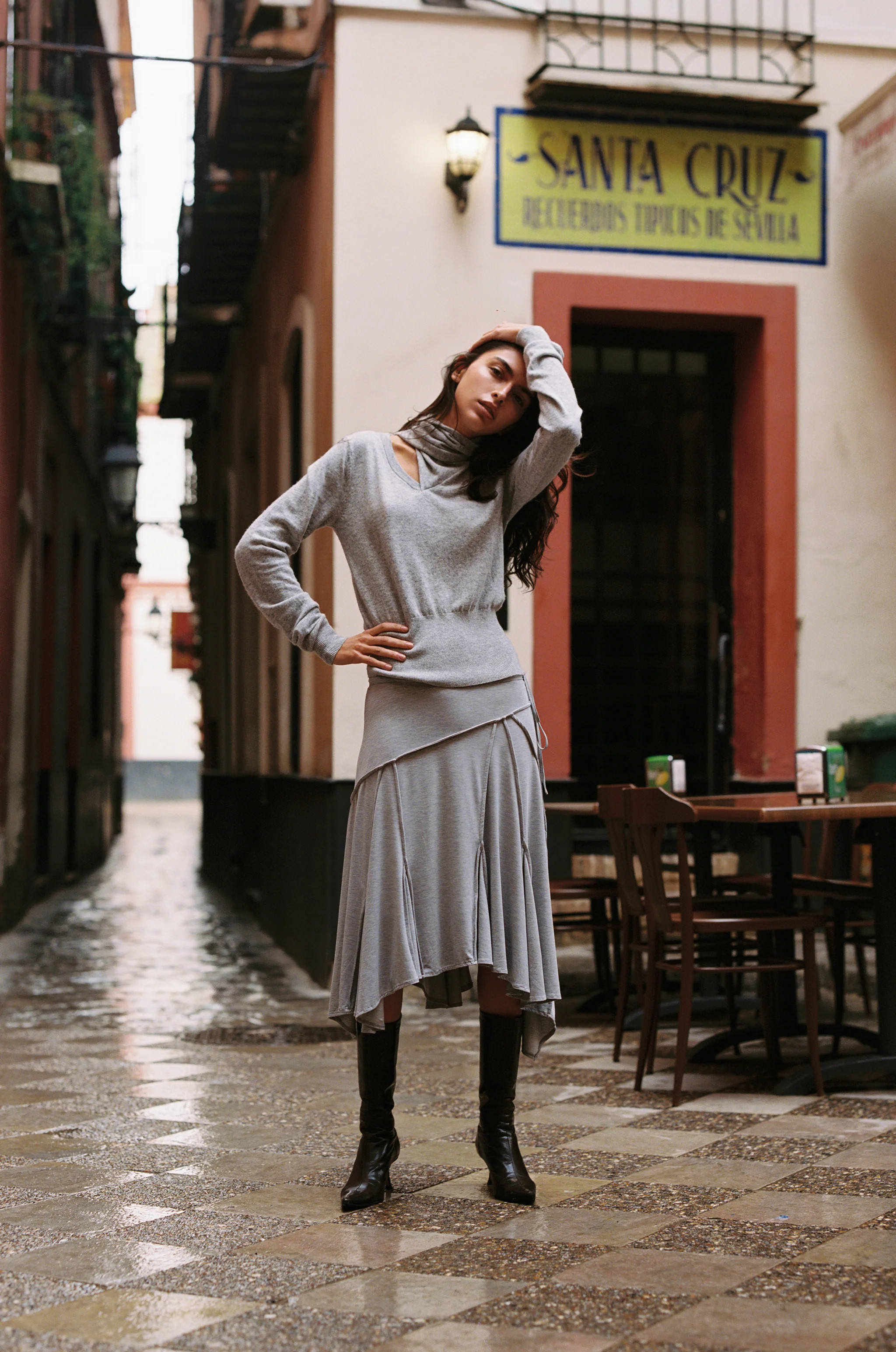 Phoebe Top | Grey | With Jean (US)