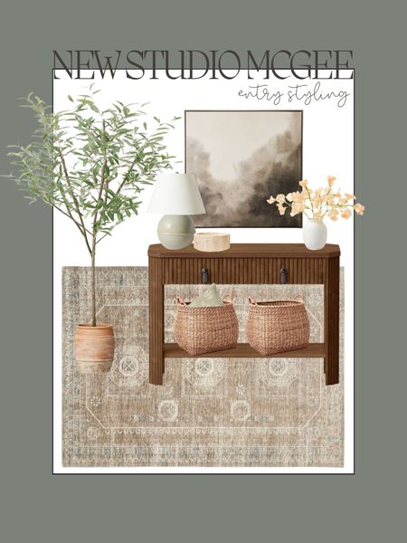 Entryway/foyer styling home new year refresh from studio McGee x Target line! I am loving this console table - it’s so pretty! 

#LTKfindsunder50 #LTKfindsunder100 #LTKhome