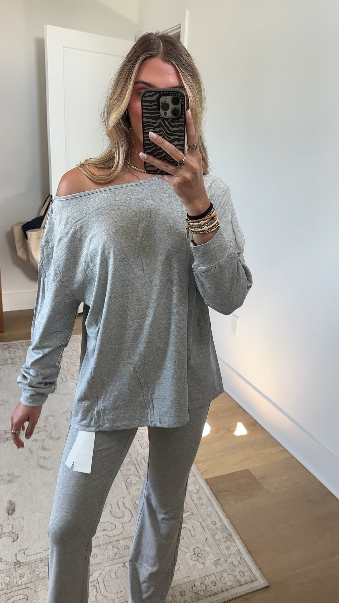 Amazon size small Fisoew Womens 2 Piece Outfits Off the Shoulder Sweatshirts Crop Top Wide Leg Sweatpants Fall Casual Matching Lounge Sets

#LTKootd #LTKTravel #LTKSaleAlert