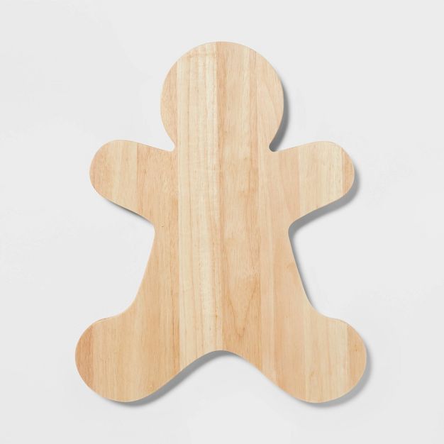17&#34; x 14&#34; Wood Gingerbread Man Serving Board - Wondershop&#8482; | Target