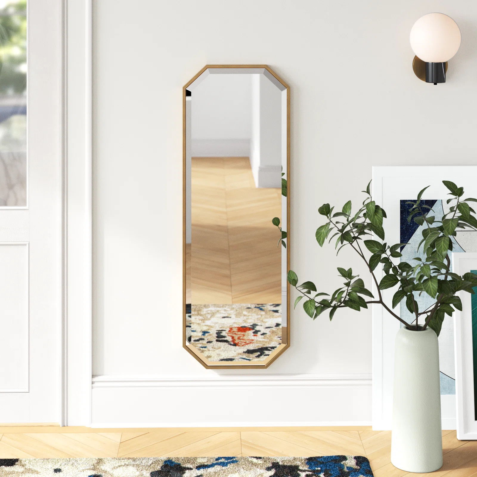 Logsdon Engineered Wood Flat Mirror | Wayfair North America