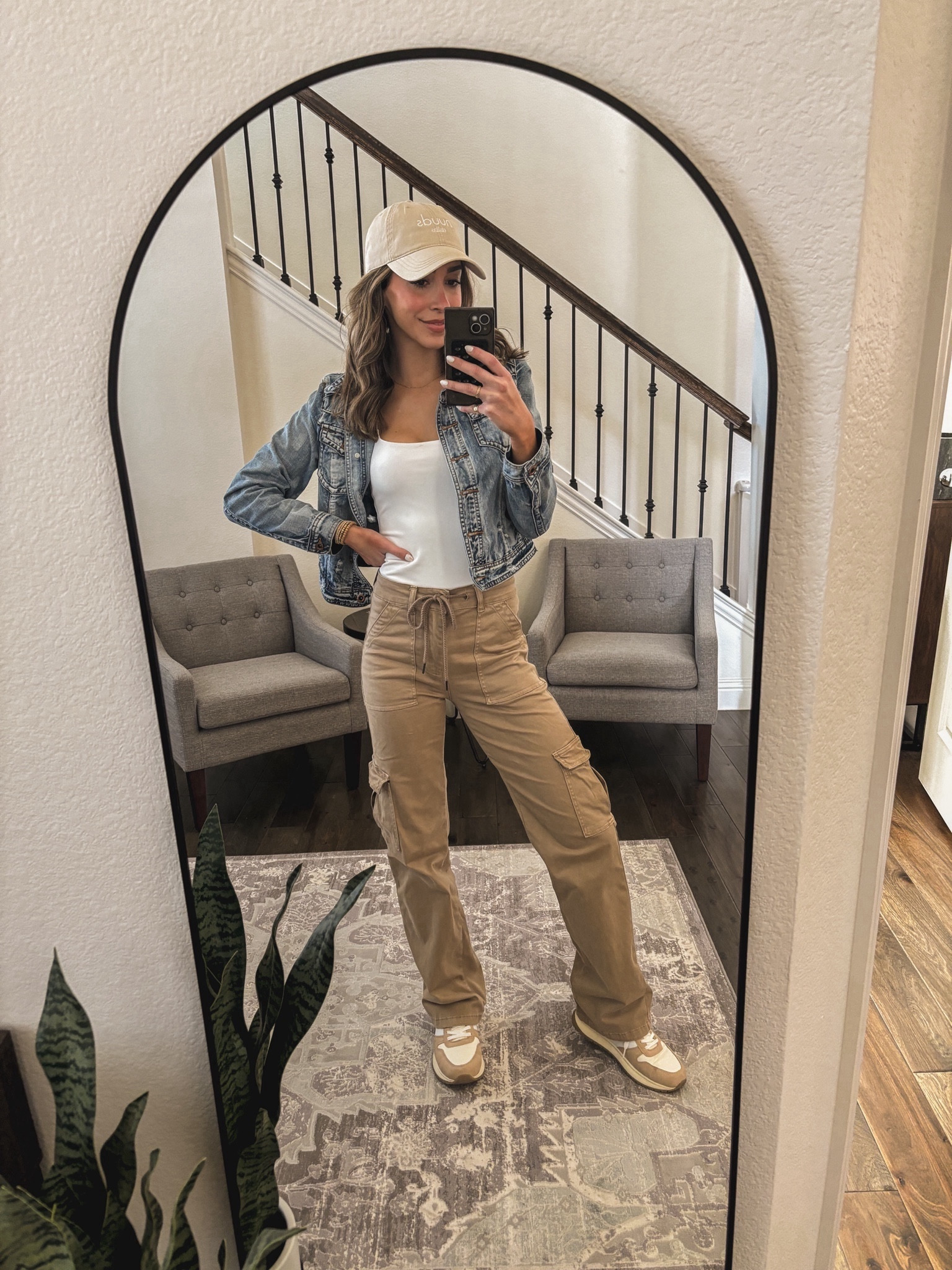 Saturday OOTD 
Cargo pants from Grace and Lace 

Cargo jeans, bodysuit, denim jacket, chunky sneakers, ball cap 

#LTKstyletip #LTKSpringSale #LTKSeasonal
