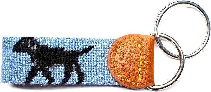 Leather Hand-Stitched Needlepoint Key Fob or Key Chain by Huck Venture | Amazon (US)