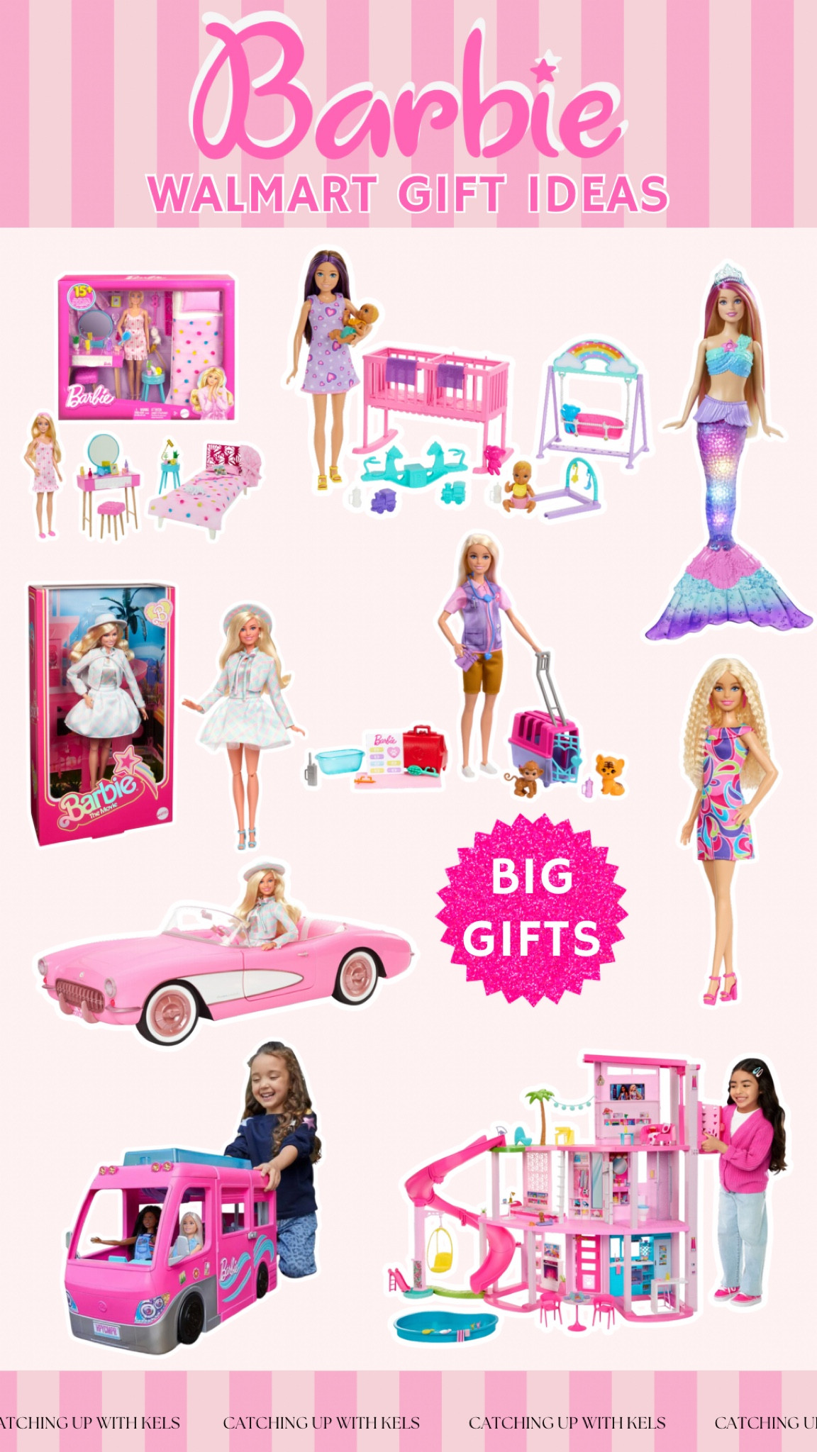 💖 Barbie Lovers Unite! 💖 Find the ultimate Barbie gift ideas for the holidays at Walmart. Whether it’s the Barbie Dreamhouse, Mermaid Doll, or the Adventure Camper, these picks are guaranteed to make your little one’s dreams come true! 🏠🎀🚐 Shop now and give the gift of endless Barbie adventures!
#BarbieGifts #HolidayGiftGuide #WalmartFinds #BigGifts #DollhouseGoals #BarbieLover #GiftForGirls #DreamhouseFun

#LTKCyberWeek #LTKGiftGuide #LTKKids