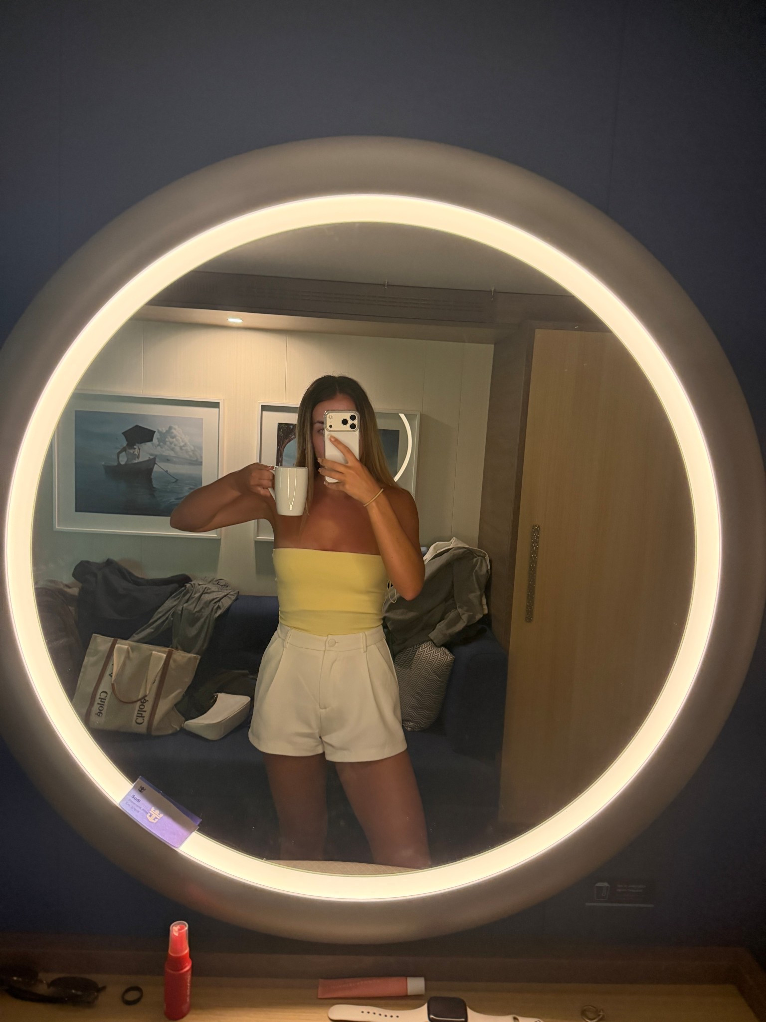 Casual evening outfit on a cruise.🛳️ I can’t get enough of these shorts, I have worn them to death! 

#LTKspring #LTKuk #LTKeurope