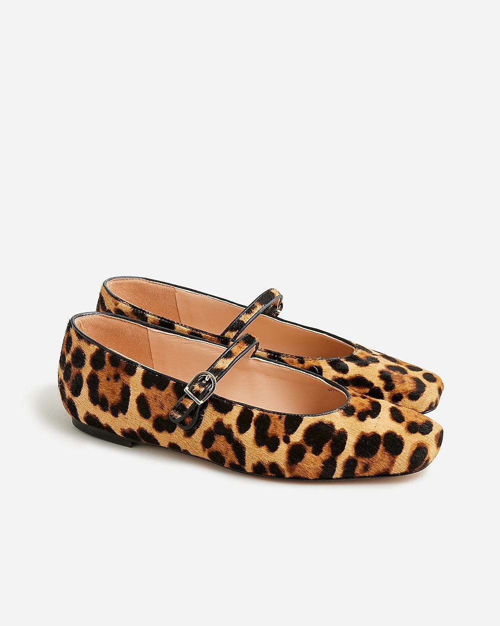 Anya Mary Jane flats in leopard calf hair | J. Crew US