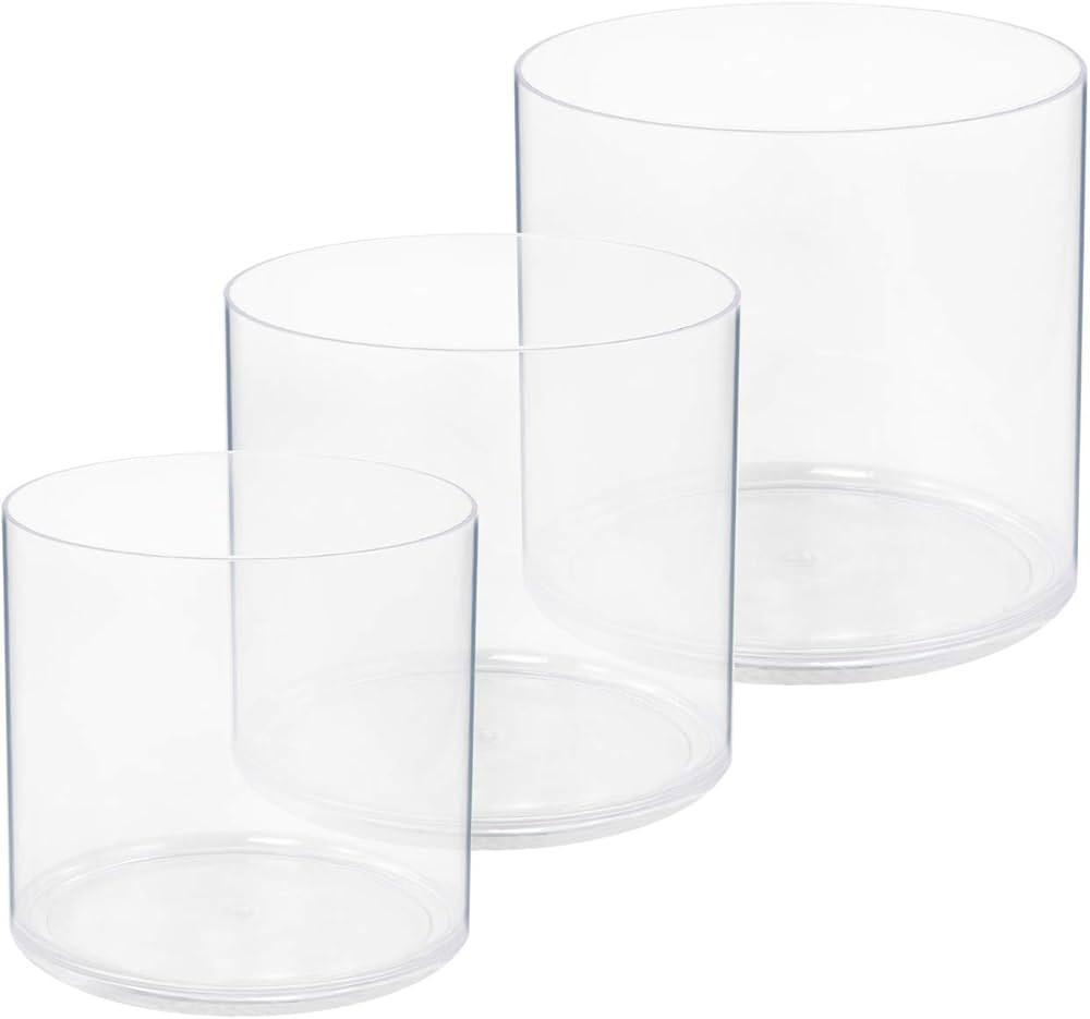 Royal Imports Flower Acrylic Vases Cylinders - Decorative Centerpiece for Home or Wedding - Non B... | Amazon (US)