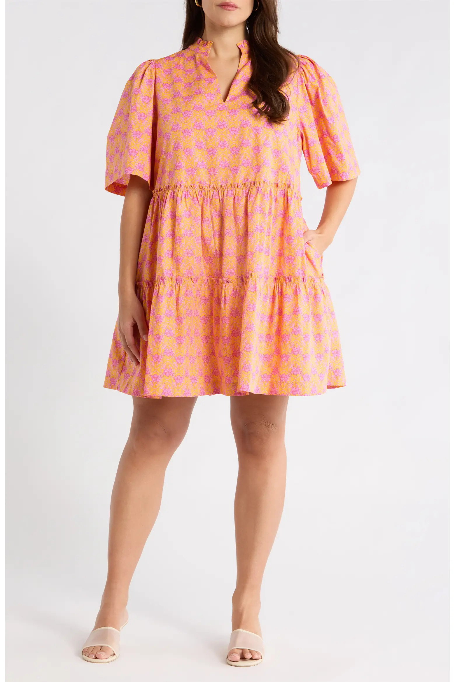 SUGARLIPS Floral Dixie Tiered Cotton Dress (Women) | Nordstrom | Nordstrom