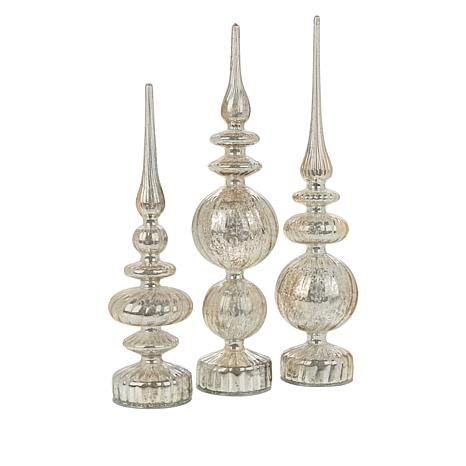 Alison at Home Illuminated Glass Finials with Timers 3-piece Set - 9935051 | HSN | HSN