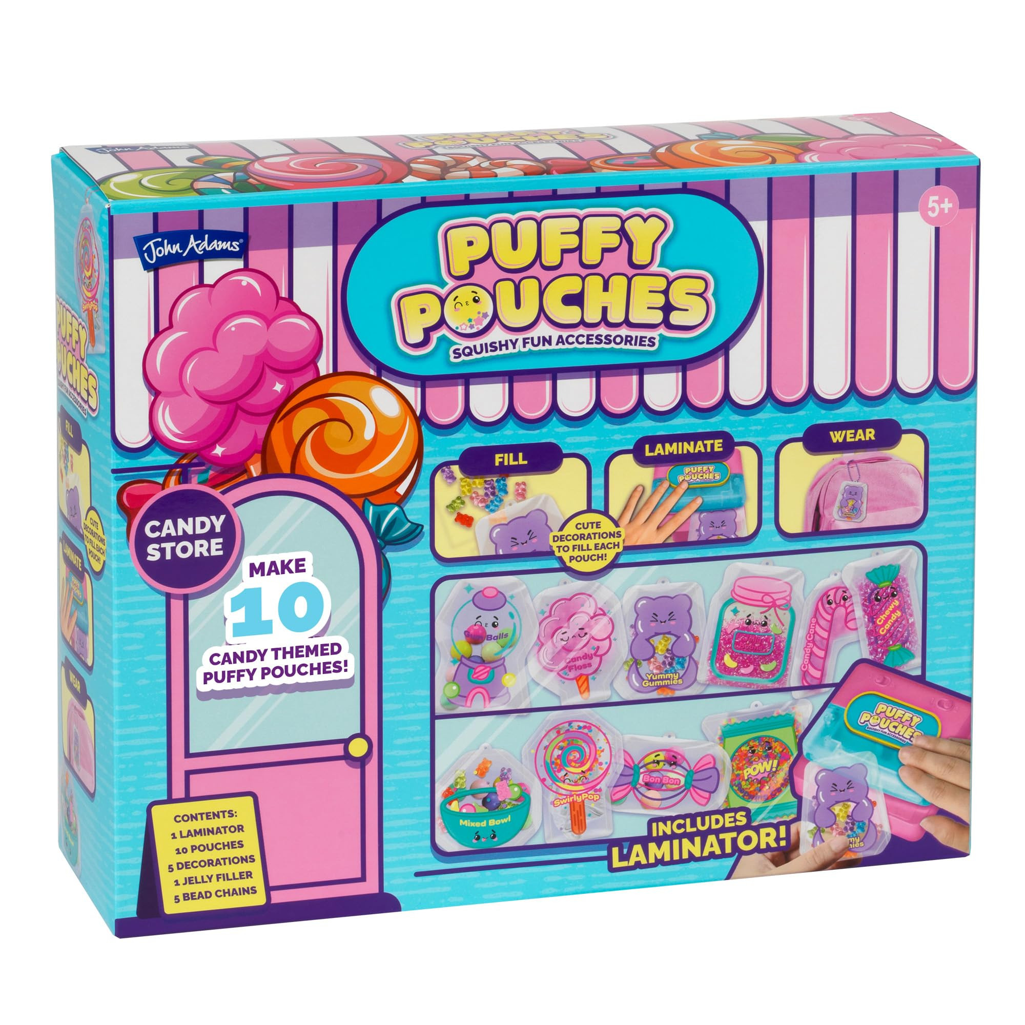 John Adams Puffy Pouches Candy Store Set Squishy Maker: Make Your Own Squishy Fun Accessories & B... | Amazon (UK)