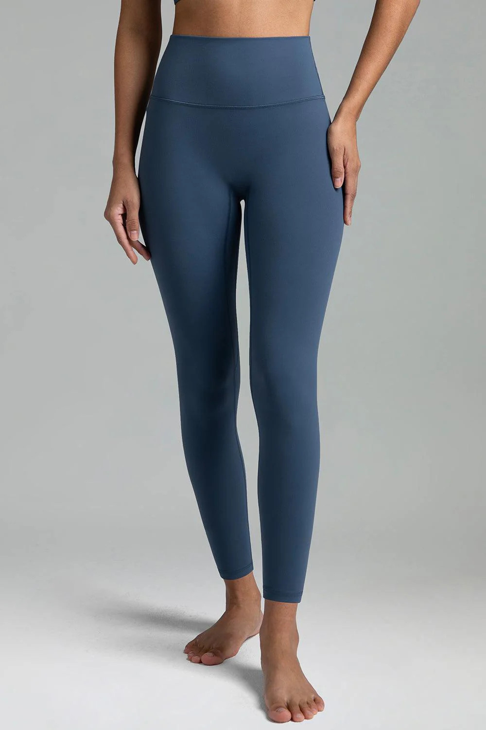 Dreamlux High Waisted No Front Seam Workout 7/8 Leggings | Colorfulkoala