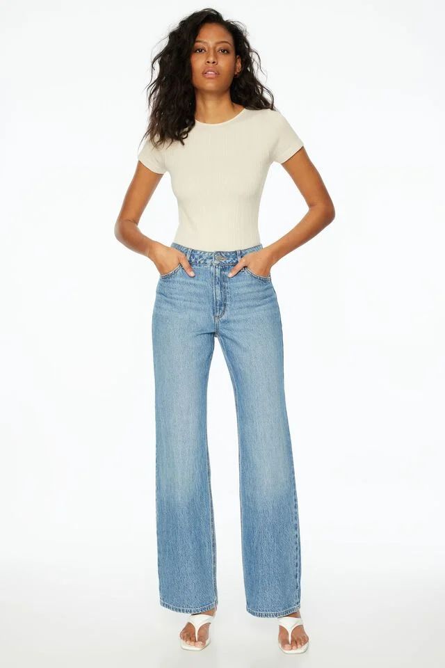 Heidi Wide Leg Jeans$64.95 | Dynamite Clothing