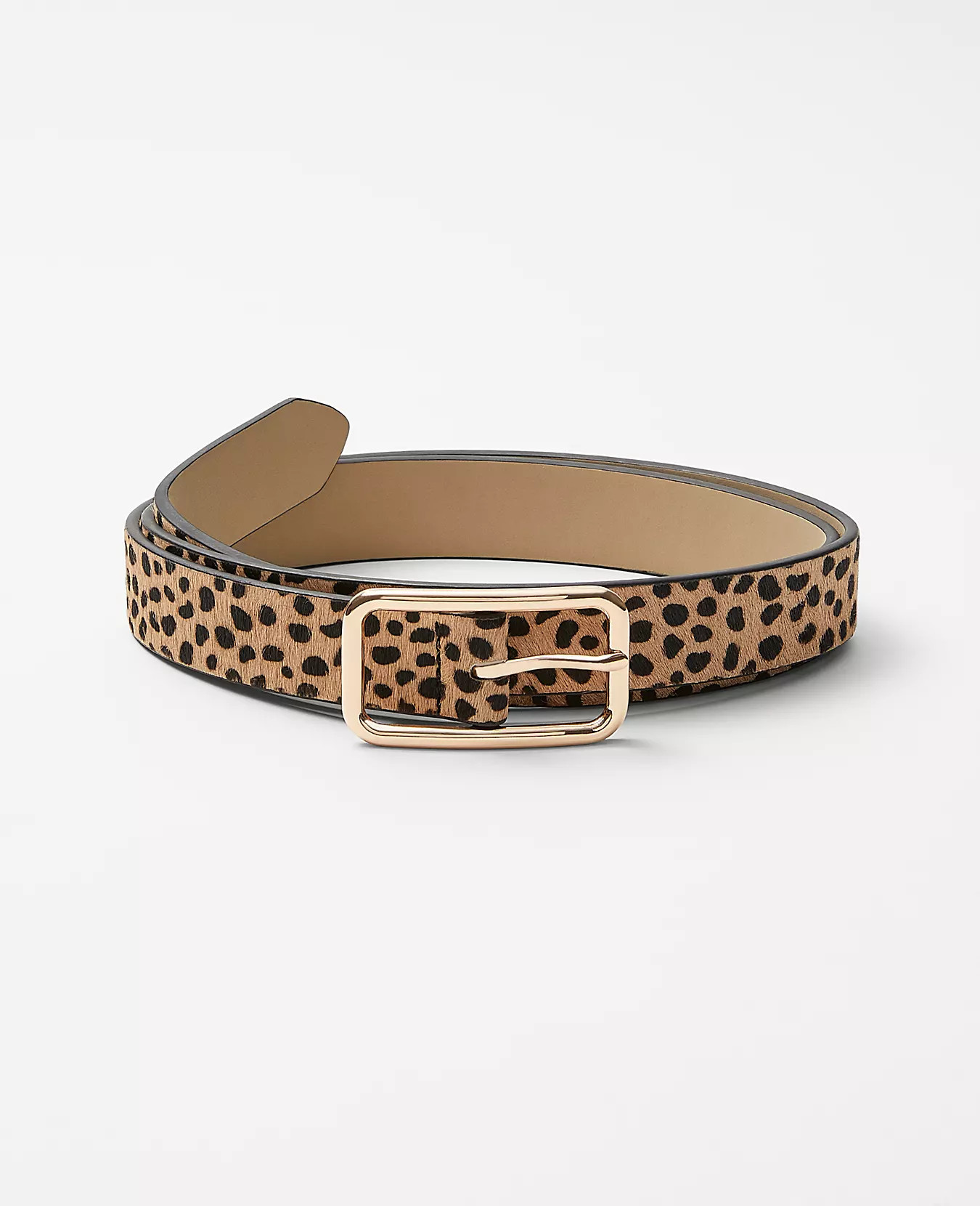 Spotted Haircalf Skinny Belt | Ann Taylor (US)
