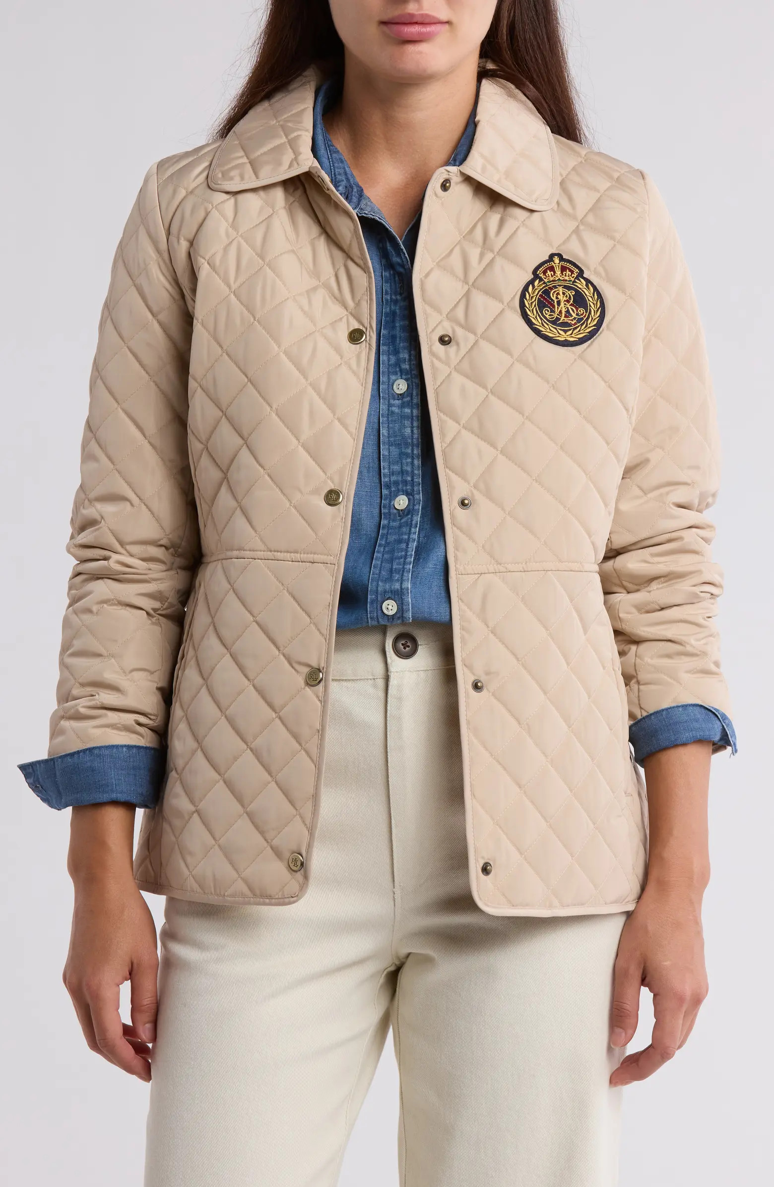 Logo Crest Quilted Jacket | Nordstrom Rack