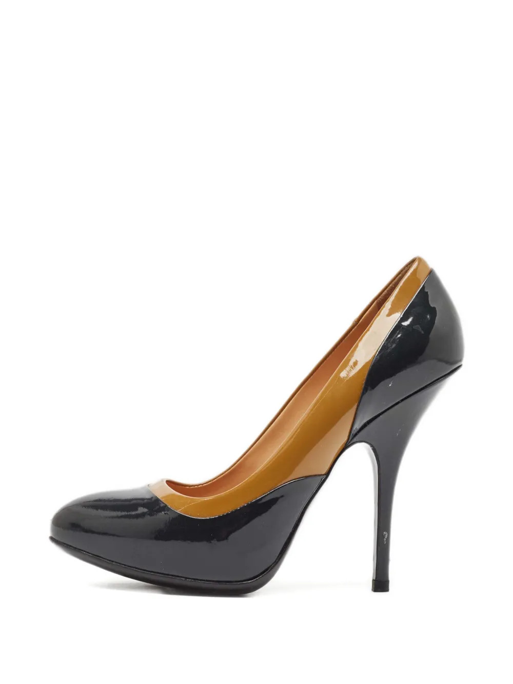 Lanvin Pre-Owned 100mm patent-leather pumps - Blue | Farfetch Global
