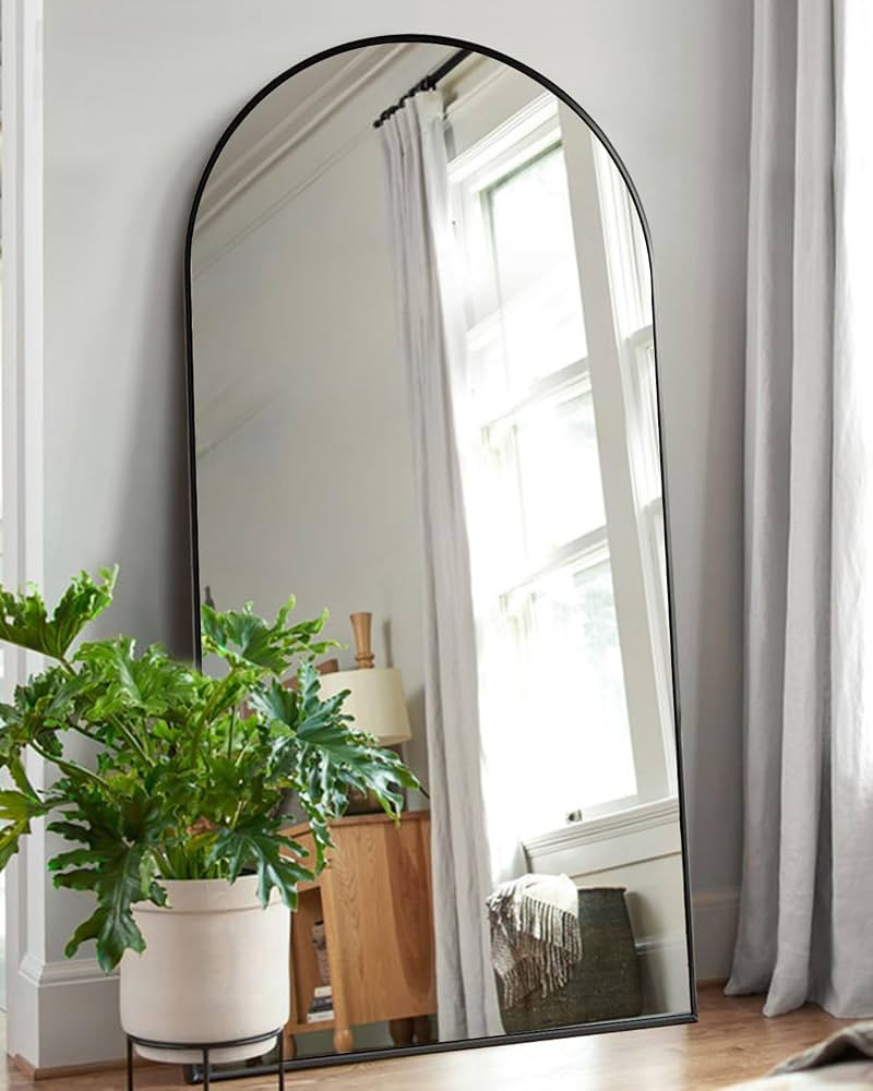 KOMCOTE Arch Mirror Full Length, Floor Length Mirror, Arched Floor Mirror, 71"x30" Wall Mirror Fu... | Amazon (US)