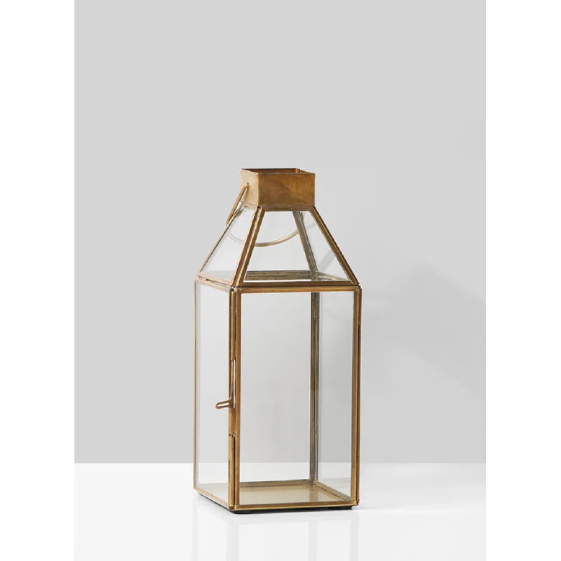 Wrought Studio Square Glass and Metal Lantern & Reviews | Wayfair | Wayfair North America