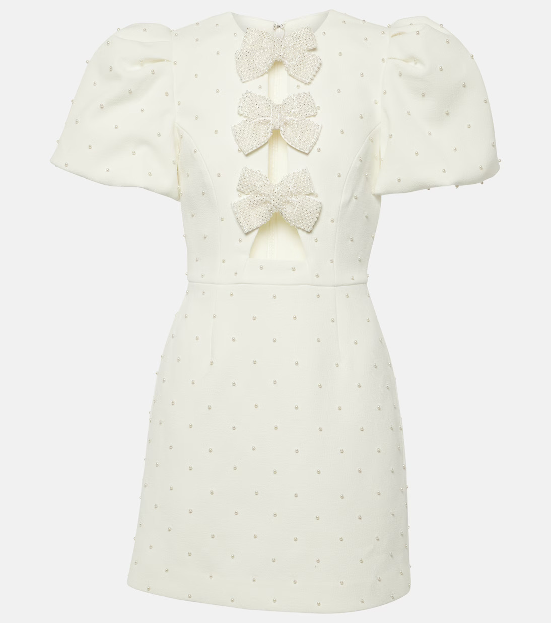 Bridal Ophelia bow-detail minidress | Mytheresa (US/CA)
