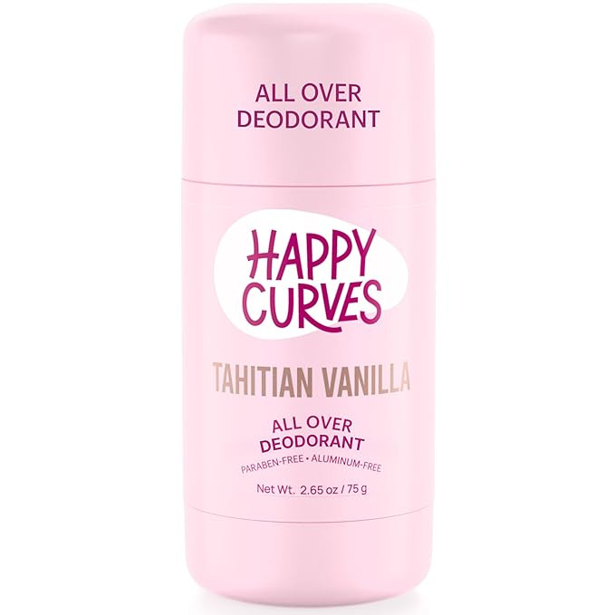 HAPPY CURVES All Over Whole Body Deodorant for Women - Aluminum-Free - Invisibile All Day Layer o... | Amazon (US)