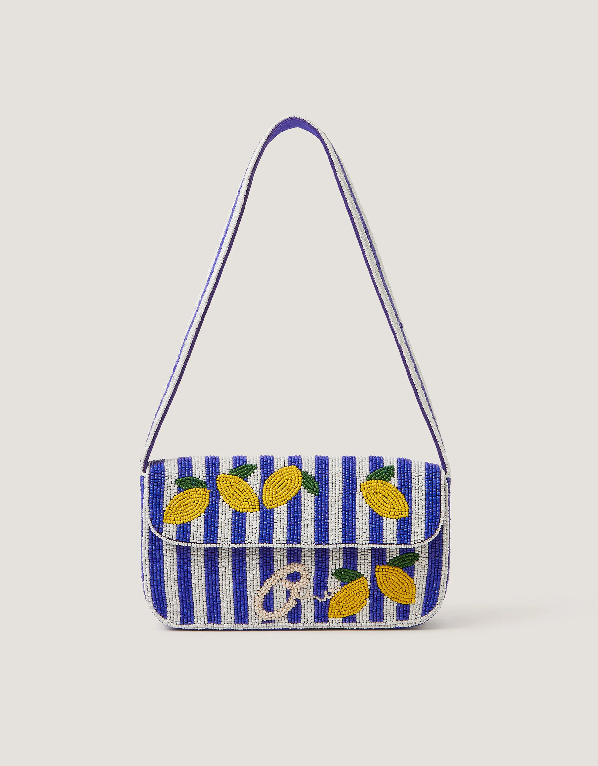 Lyra Lemon Beaded Bag | Monsoon (UK)