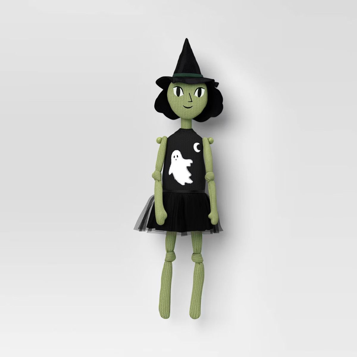 Knit Witch Character - Hang or Sit - Hyde and EEK! Boutique™ Green/Black | Target