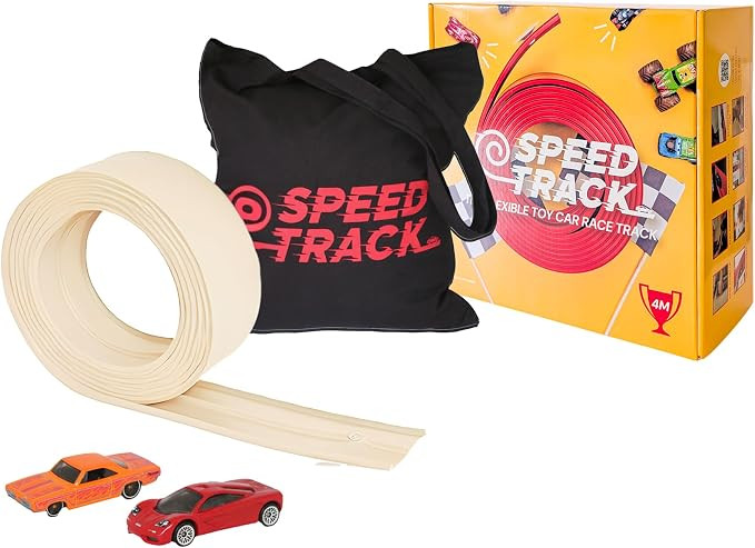 Speed Track 5m Desert Sand Flexible Toy Car Track with 2 Diecast Cars and Storage Bag - Indoor & ... | Amazon (UK)