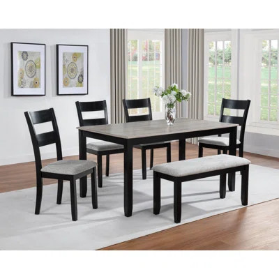 Dining Set, Rectangular Table With Upholstered Chair | Wayfair North America