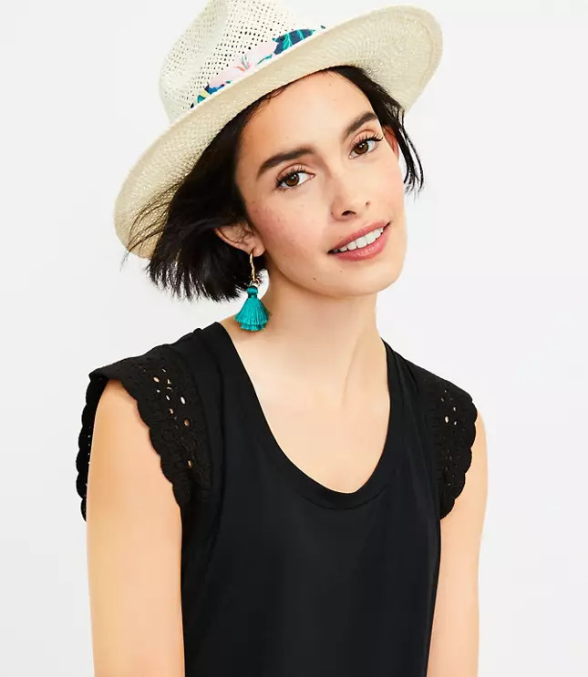 Crochet Sleeve Shift Dress | LOFT