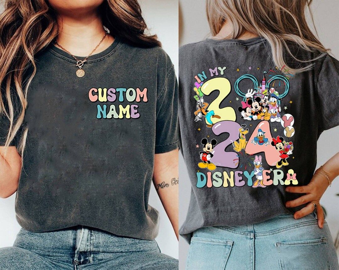 Personalized in My Disneyland Era Shirt Colorful Vacay Shirt Disneyworld Shirt Disneyland Family ... | Etsy (US)