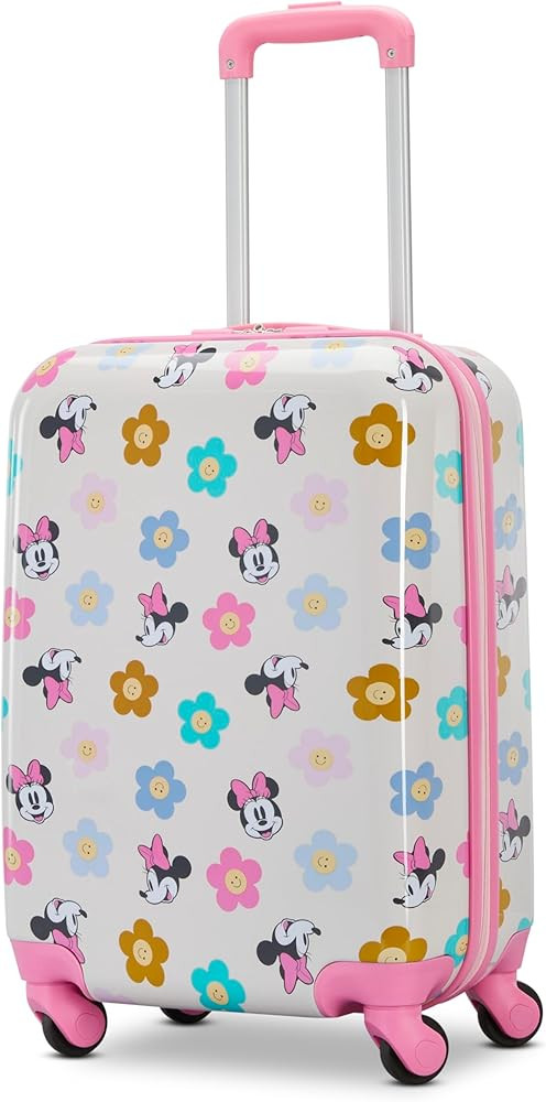 American Tourister Minnie Mouse Carry-On Luggage - Airline Approved, Durable Hardshell with Vibra... | Amazon (US)