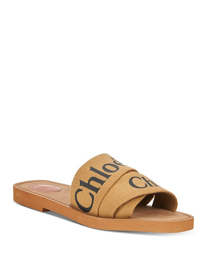 Chlo&eacute; Women's Woody Logo Slide Sandals Shoes - Bloomingdale's | Bloomingdale's (US)