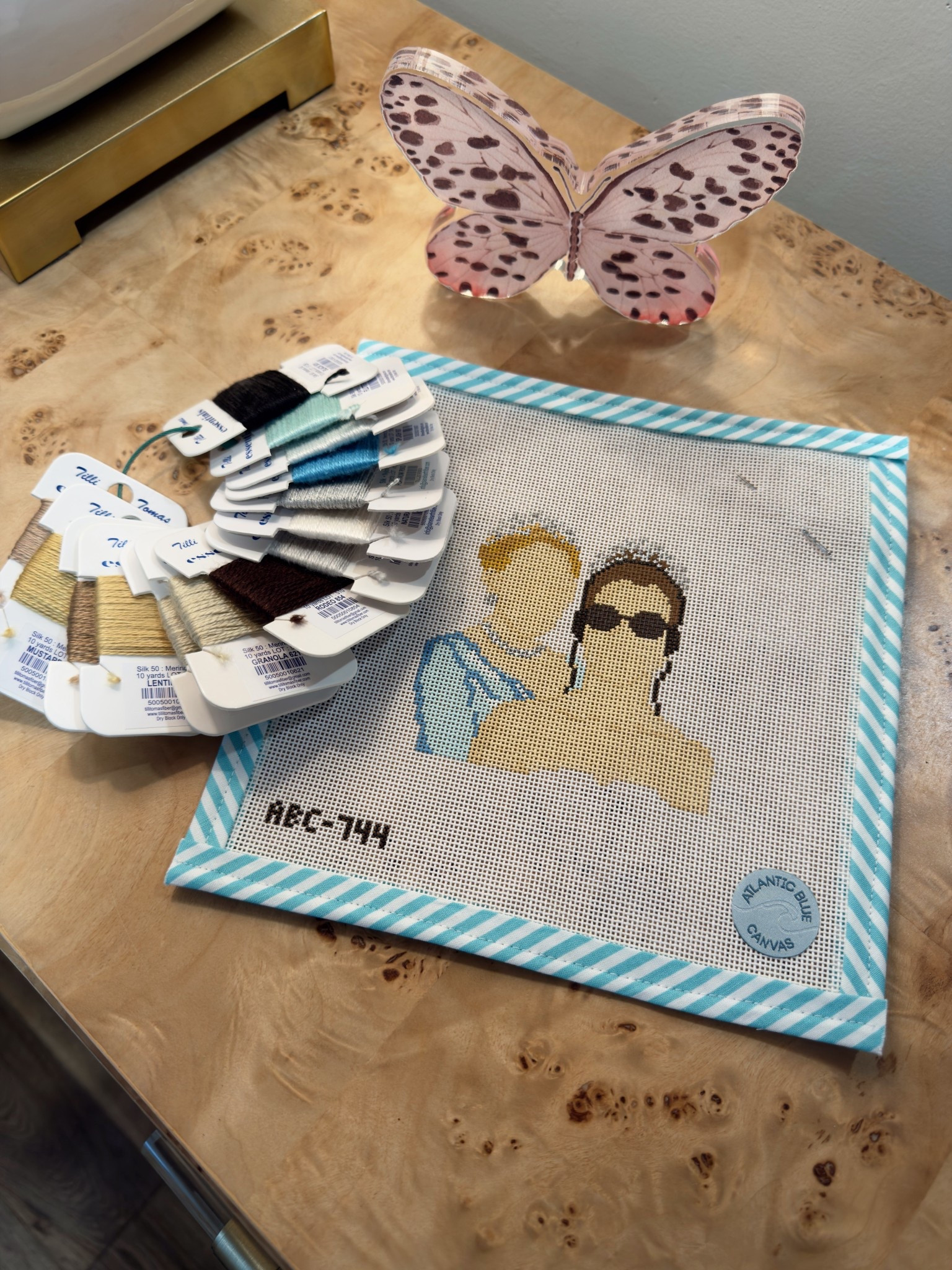 My new needlepointing canvas 

#LTKdayinmylife #LTKmomlife