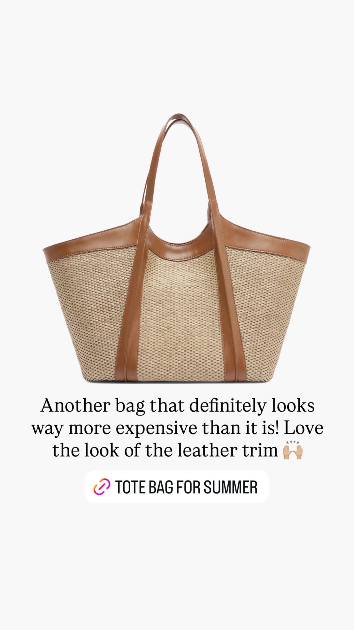 Another bag that definitely looks way more expensive than it is! Love the look of the leather trim🙌🏼

#LTKootd #LTKBeauty #LTKgrwm