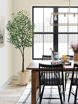 ASTIDY Faux Olive Tree 7ft-Artificial Olive Tree - Fake Olive Silk Trees with Handmade Woven Bask... | Amazon (US)