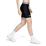 Under Armour Women's Softball Shorts , Black (001)/Metallic Silver , Large | Amazon (US)