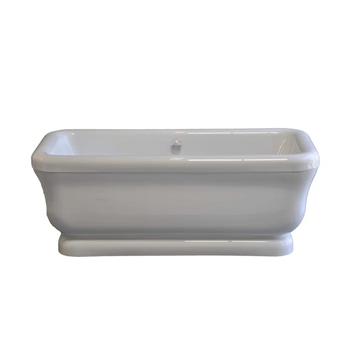 P0945N Solitude 70" x 34" Freestanding Soaking Bathtub | Wayfair North America