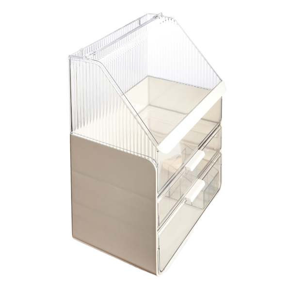 Real Simple Oversized Cosmetic Organizer White At Home, Plastic | At Home