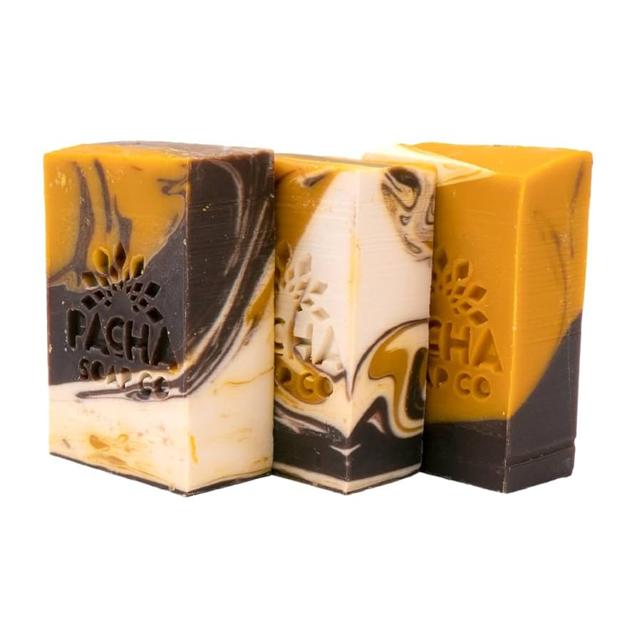 Pacha Soap Co. Bar Soap, Almond Goat’s Milk, 3-Pack (4 oz ea) - Premium, Handcrafted, Hydrating... | Amazon (US)