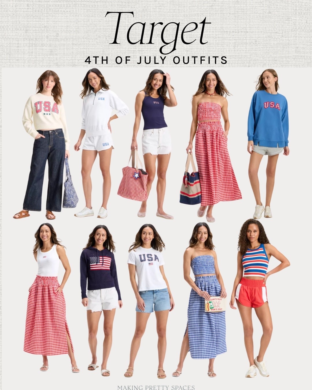4th of July, target outfit ideas, summer outfits, target style. target fashion. 4th of july outfits. blue gingham. red gingham. american outfit. summer outfit ideas for women, 4th of July outfit ideas, what to wear for the 4th of July, making pretty spaces, target fashion finds 

#LTKFindsUnder50 #LTKSaleAlert #LTKParties
