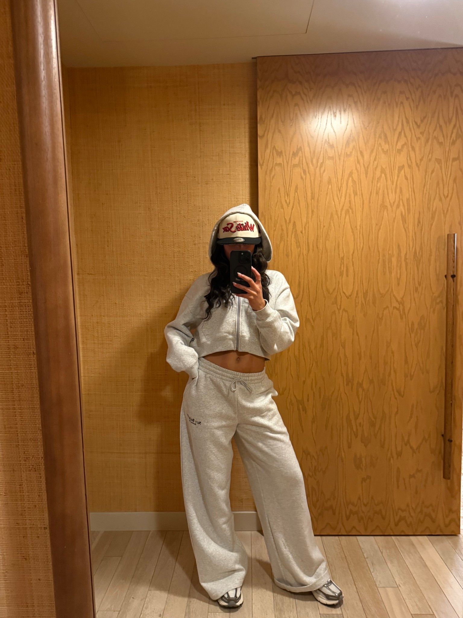 Street style outfit ! comfy grey new balance sweatsuit with Nike trainers and Boston Red Sox lid💕

#LTKActive #LTKShoeCrush #LTKStyleTip