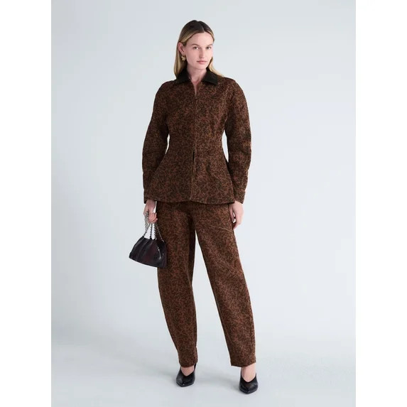 Scoop Women's and Women's Plus Denim Peplum Jacket, Sizes XS-4X | Walmart (US)