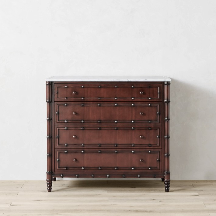 Hampstead 4 Drawer Dresser, Honey, Ebony, White | Williams-Sonoma